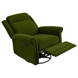 Modern Velvet Adjustable Backrest Swivel Recliner Chair - Omega Lifestyles