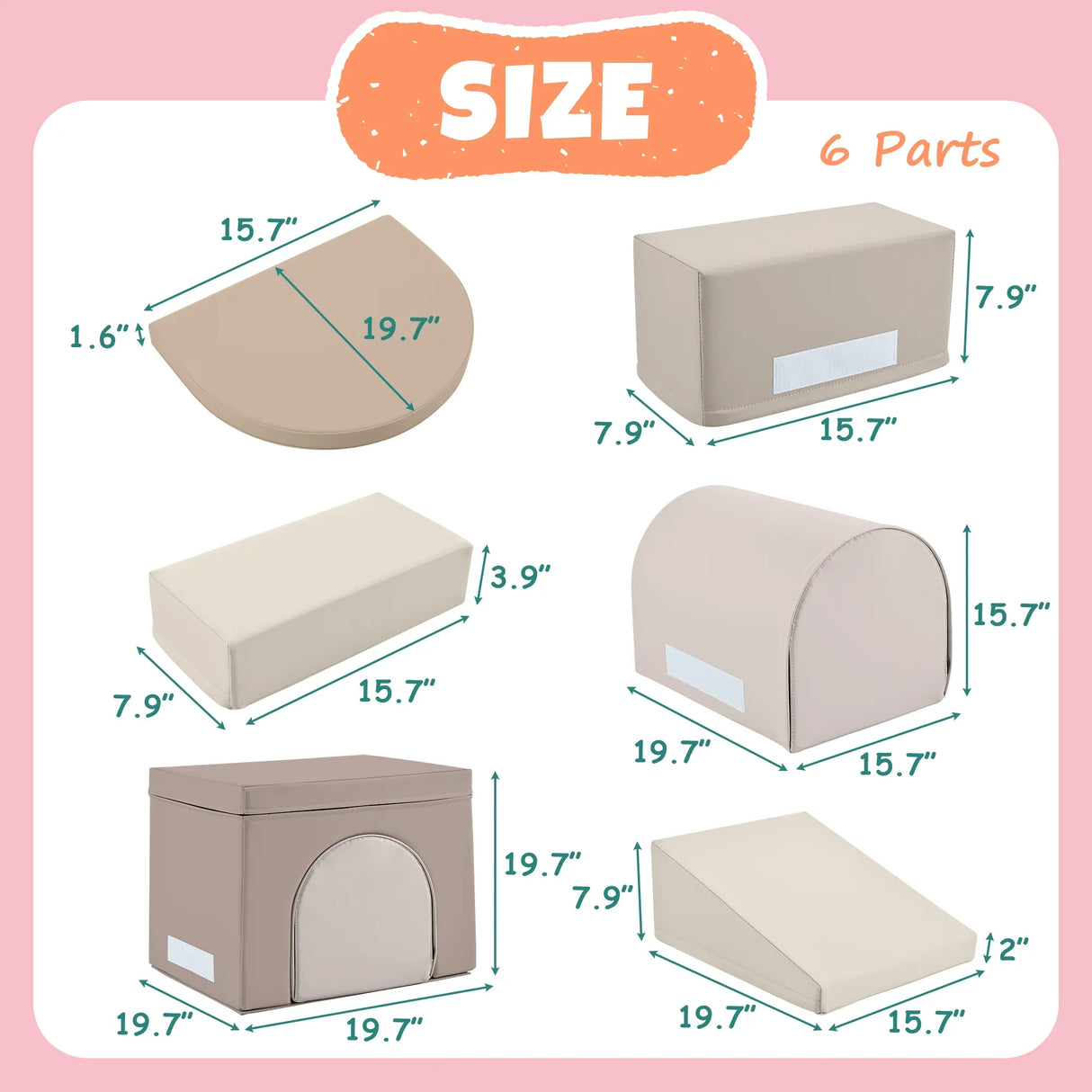 Colorful Soft Foam Climb and Crawl Playset for Toddlers - Omega Lifestyles