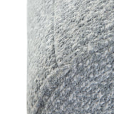 Round Braided Cotton Pouf Light Blue Natural Accent Stool - Omega Lifestyles