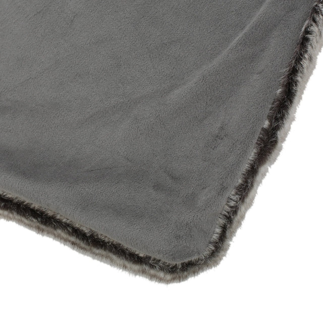 Brown Faux Fur Soft Cozy 50x60 Inch Throw Blanket - Omega Lifestyles