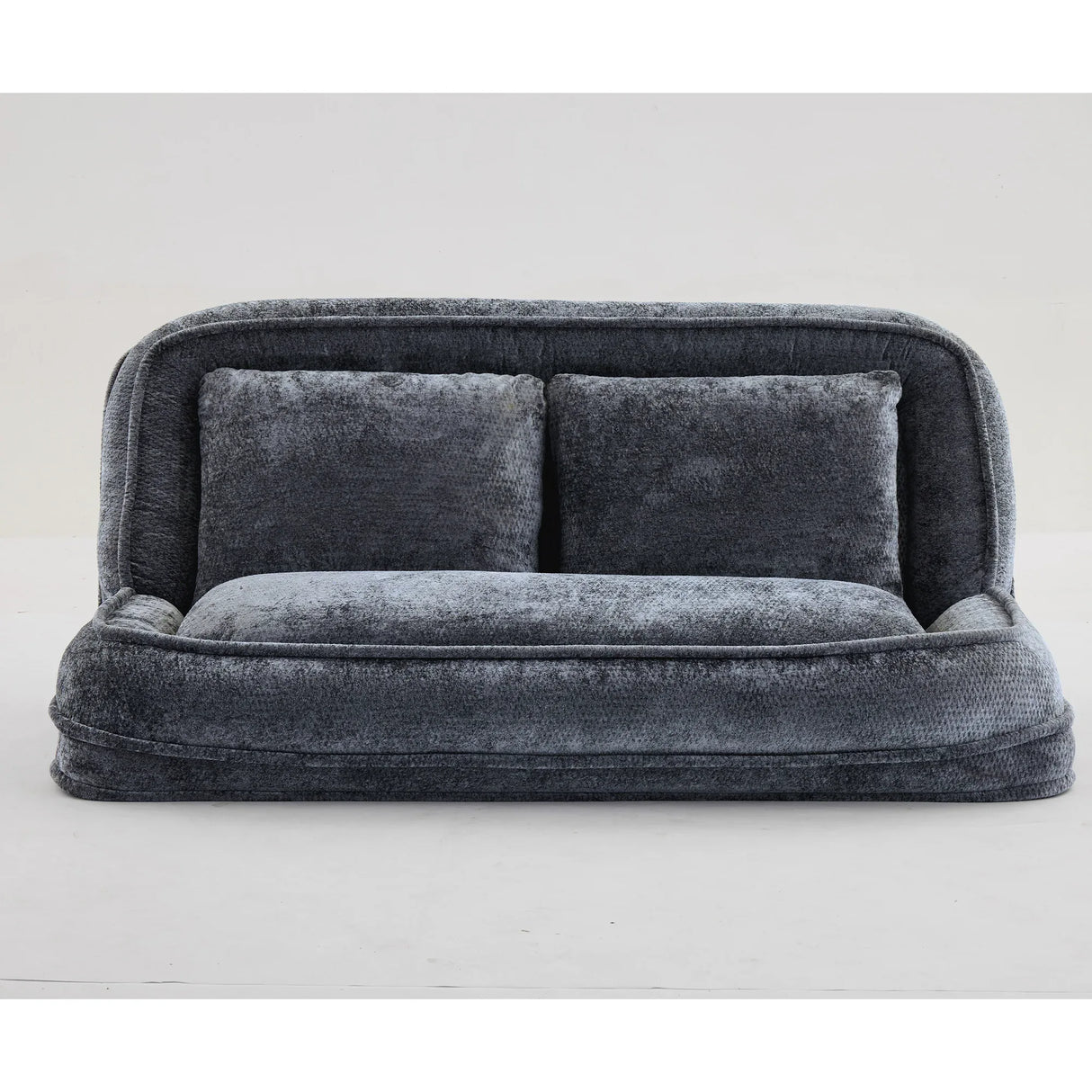 Convertible Adjustable Chenille Loveseat Lazy Sofa Bed - Omega Lifestyles