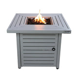 Modern Steel Propane Outdoor Fire Pit Table 40000 BTU