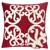 Red 20-Inch Polyester Velvet Pillowcase Cover - Omega Lifestyles