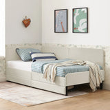 Twin Velvet Upholstered Platform Bed Frame With Storage - Omega Lifestyles