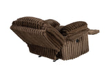 Contemporary Chocolate Corduroy Manual Motion Glider Recliner Chair - Omega Lifestyles