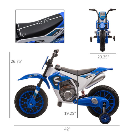 12V Battery-Powered Kids Electric Ride-On Motorcycle Toy - Omega Lifestyles