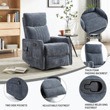 Blue Medium-Firm Massage Recliner Chair With Heat - Omega Lifestyles