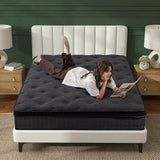 Medium 10-Inch Cooling Gel Hybrid Full Mattress - Omega Lifestyles