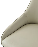 Modern PU Leather Dining Chair Set With Metal Legs Pair - Omega Lifestyles
