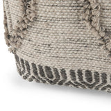 Handcrafted Wool Cotton Square Pouf Accent Furniture - Omega Lifestyles