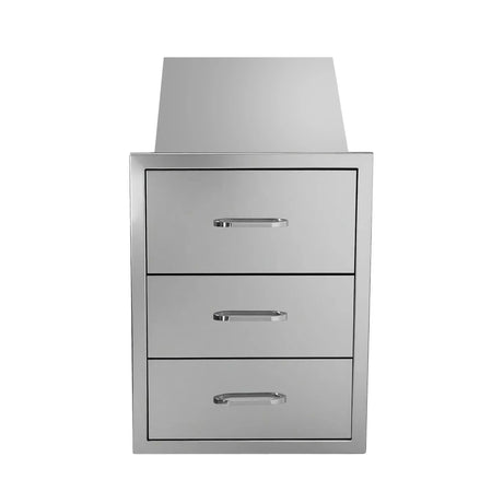 Stainless Steel Outdoor Kitchen Triple Drawer Cabinet - Omega Lifestyles