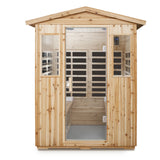Four Person Old Fir Far-Infrared Outdoor Sauna Room - Omega Lifestyles