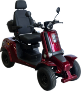 Heavy Duty 4-Wheel Mobility Scooter With Dual-Brake System - Omega Lifestyles