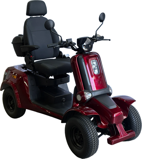 Heavy Duty 4-Wheel Mobility Scooter With Dual-Brake System - Omega Lifestyles