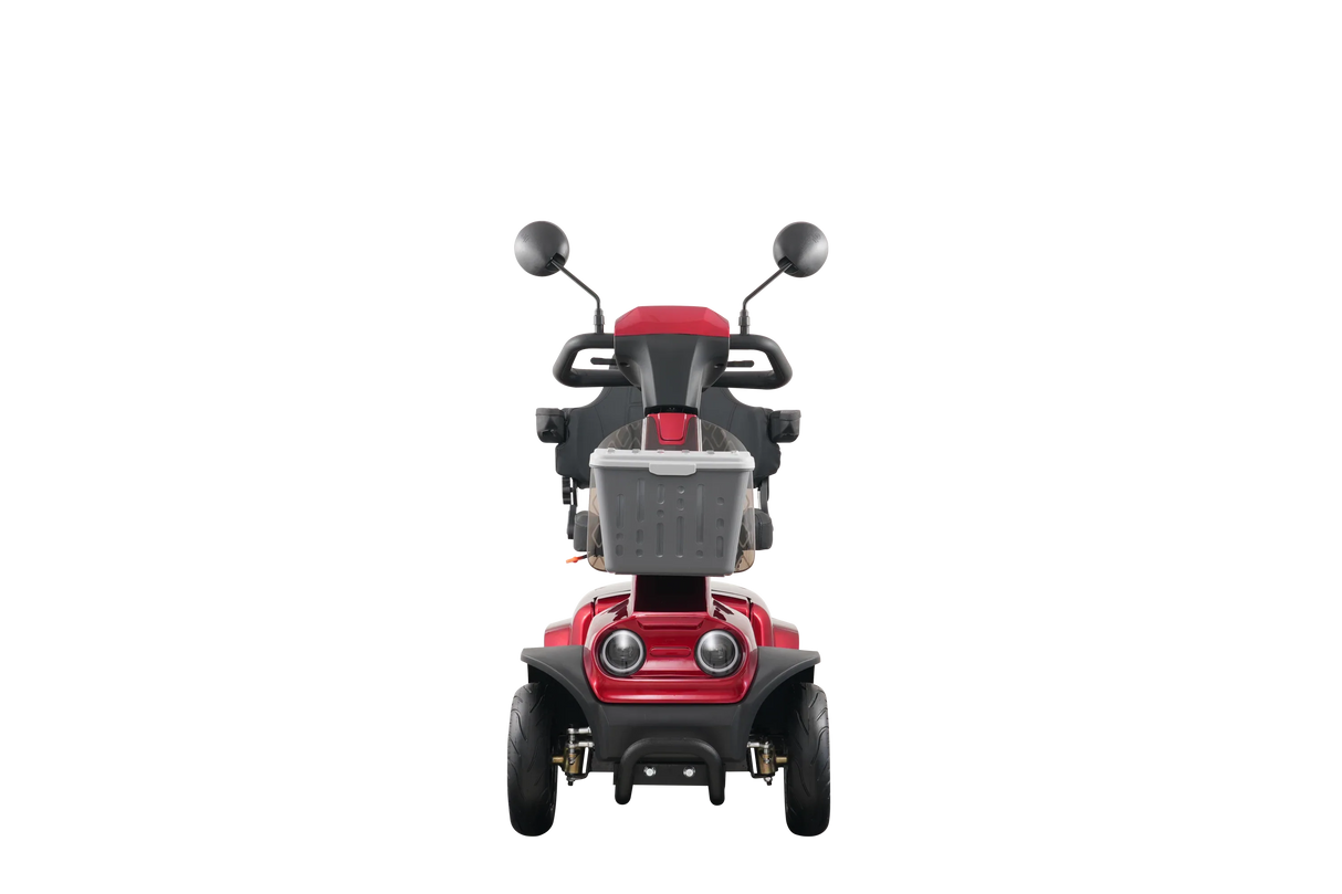 Heavy Duty Red 4-Wheel Mobility Scooter for Adults - Omega Lifestyles