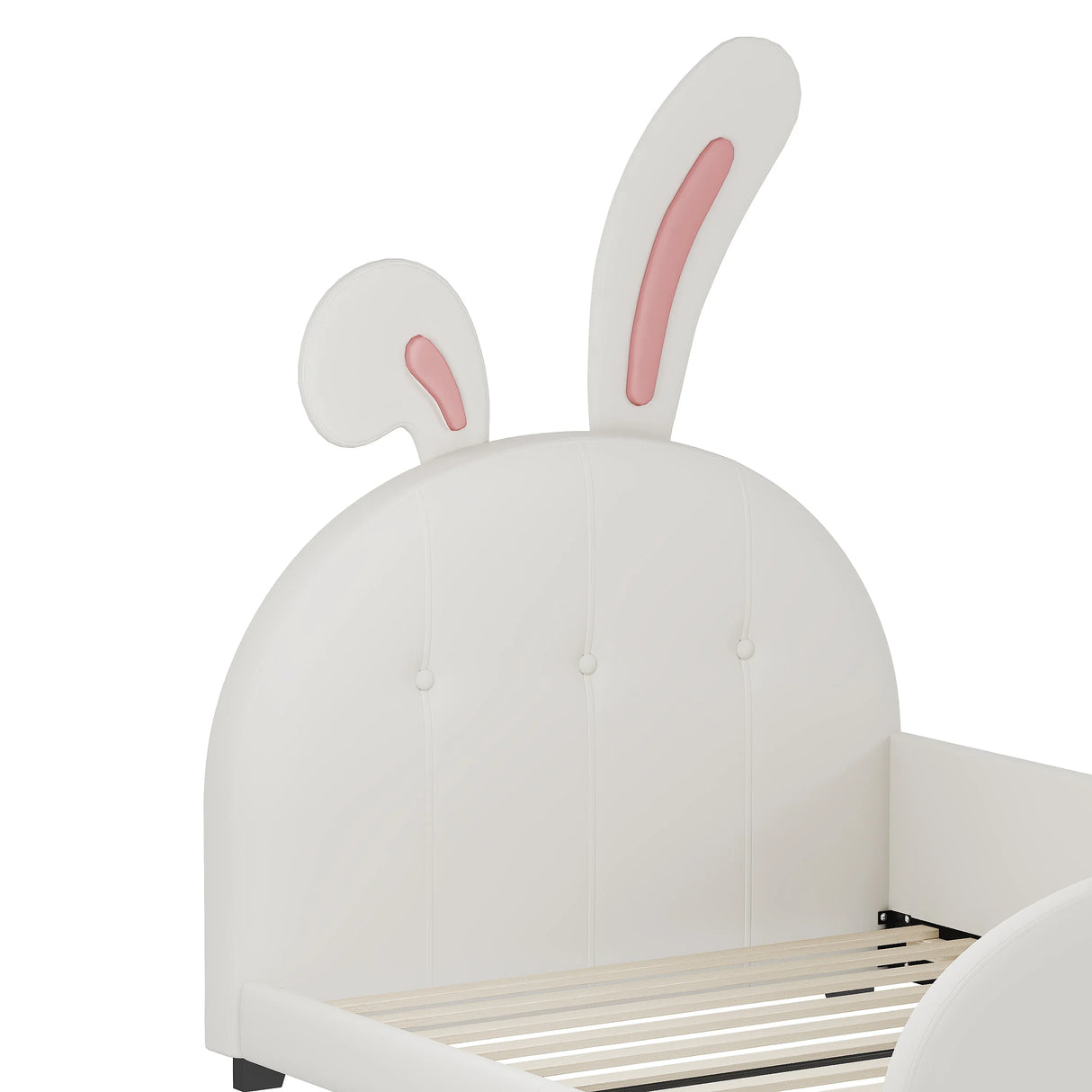 Twin Upholstered Rabbit-Shape Princess Platform Bed - Omega Lifestyles