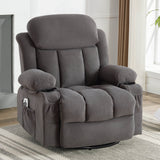 Soft Velvet Manual Swinging Massage Recliner Chair - Omega Lifestyles