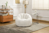 Plush Teddy Foam Bean Bag Chair With Armrests - Omega Lifestyles