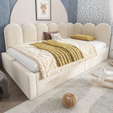 Twin Velvet Upholstered Daybed With Hydraulic Storage - Omega Lifestyles