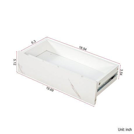 Modern LED Coffee Table With Storage Drawer and Lights - Sleep Galleria
