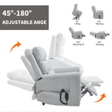 Dual Motor Power Lift Recliner Chair With Massage Heating - Omega Lifestyles