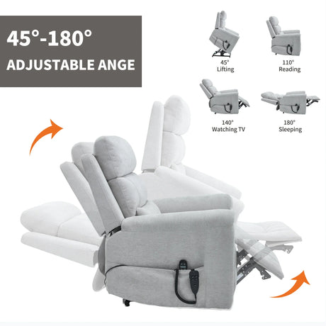 Dual Motor Power Lift Recliner Chair With Massage Heating - Omega Lifestyles