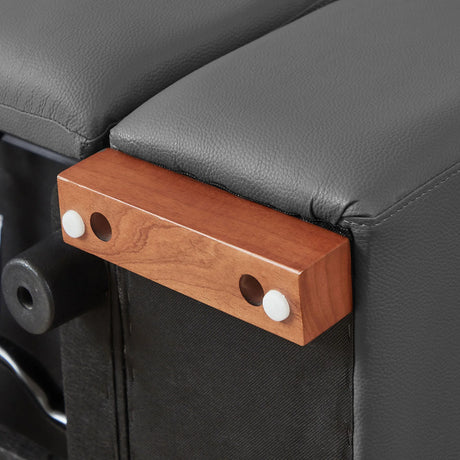 Electric Control Genuine Leather 4-Seat L-Shaped Reclining Sofa - Omega Lifestyles