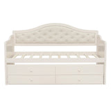 Twin Daybed With Pull-Out Trundle And Storage Drawers - Omega Lifestyles