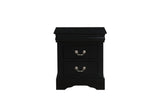 Black Synthetic Wood Modern Philippe III Nightstand - Omega Lifestyles