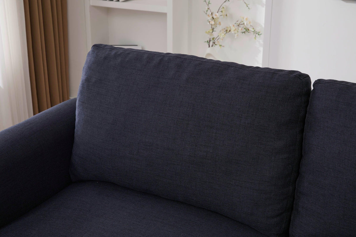 Modern Linen Convertible Sleeper Sofa Bed With Memory Mattress - Omega Lifestyles