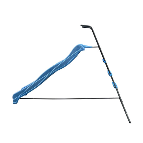 7-Foot Kids Freestanding Blue Plastic Slide Playground - Omega Lifestyles