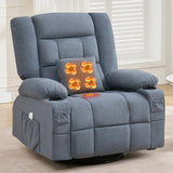3D Kneading Heated Rocker Recliner Chair With USB Port - Omega Lifestyles