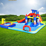 10-Inch Multicolor Oxford Fabric Inflatable Water Park Playground - Omega Lifestyles