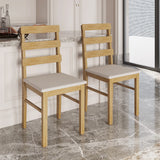 Solid Wood Natural Finish Dining Table And Chair Set - Omega Lifestyles