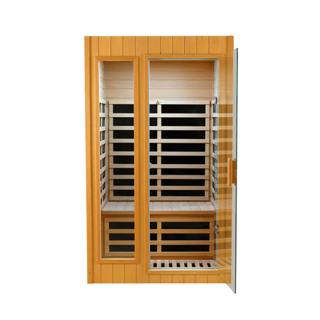 Two-Person Hemlock Far Infrared Indoor Sauna Room - Omega Lifestyles