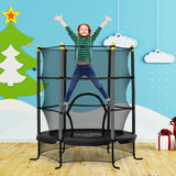 Kids Mini Spring-Free Safety Enclosure Indoor Trampoline - Omega Lifestyles