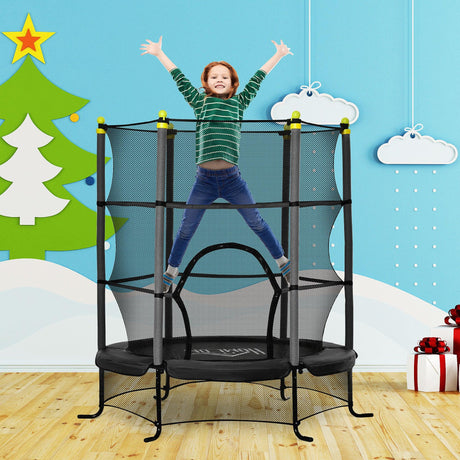 Kids Mini Spring-Free Safety Enclosure Indoor Trampoline - Omega Lifestyles
