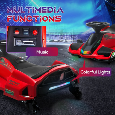 Electric Drift Go Kart With Music And Colorful Lights - Omega Lifestyles