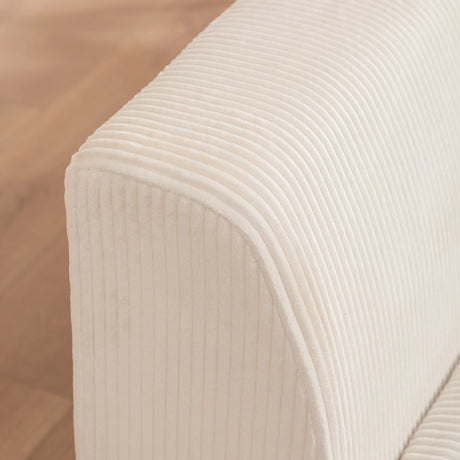 Corduroy Foam High-Density All-Foam Lounge Chair - Omega Lifestyles