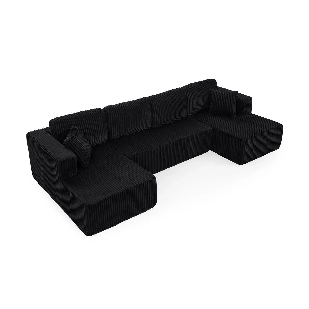 Modern Minimalist U-Shape Modular Sectional Sofa Set - Omega Lifestyles