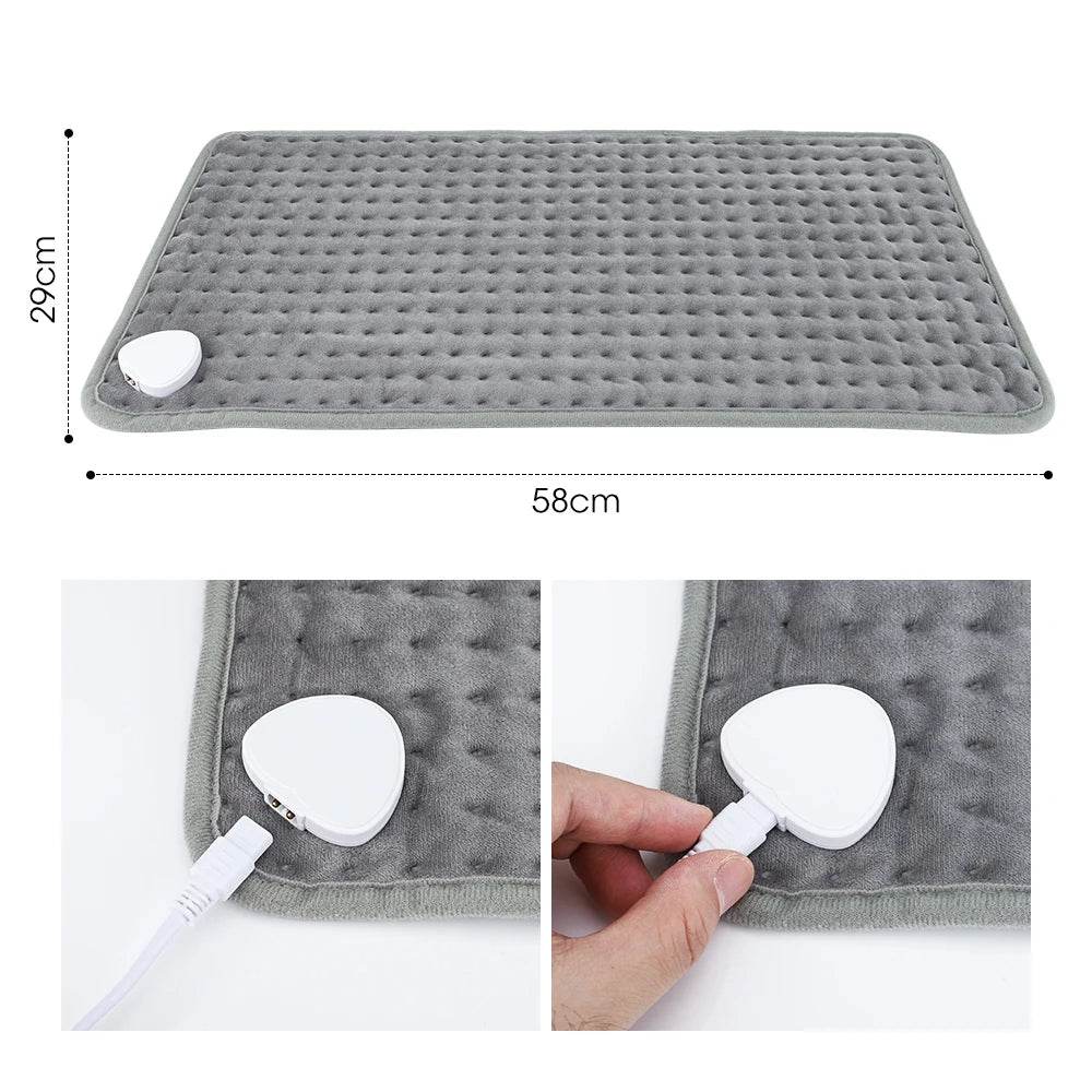 Electric Heated Plush Micro-Plush Heating Pad - Sleep Galleria