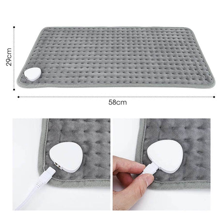 Electric Heated Plush Micro-Plush Heating Pad - Sleep Galleria