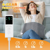 Electric Heated Plush Micro-Plush Heating Pad - Sleep Galleria