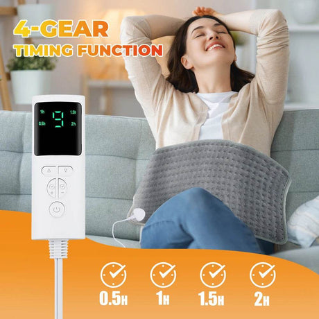 Electric Heated Plush Micro-Plush Heating Pad - Sleep Galleria
