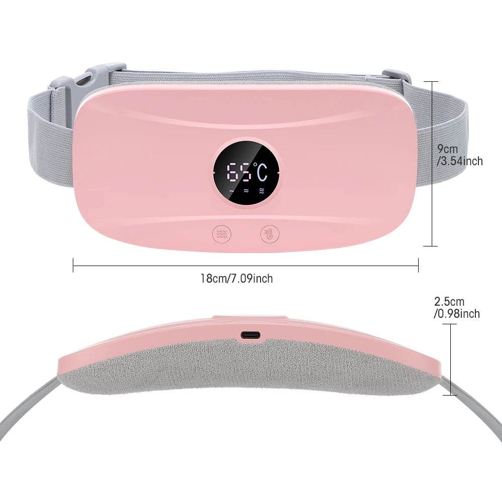Electric Heating Menstrual Pain Relief Massage Belt - Sleep Galleria