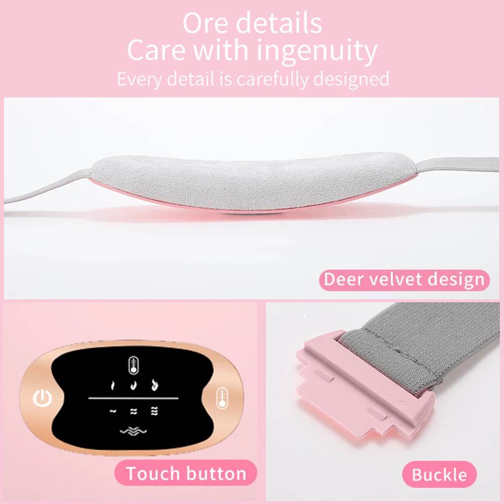 Electric Heating Menstrual Pain Relief Massage Belt - Sleep Galleria