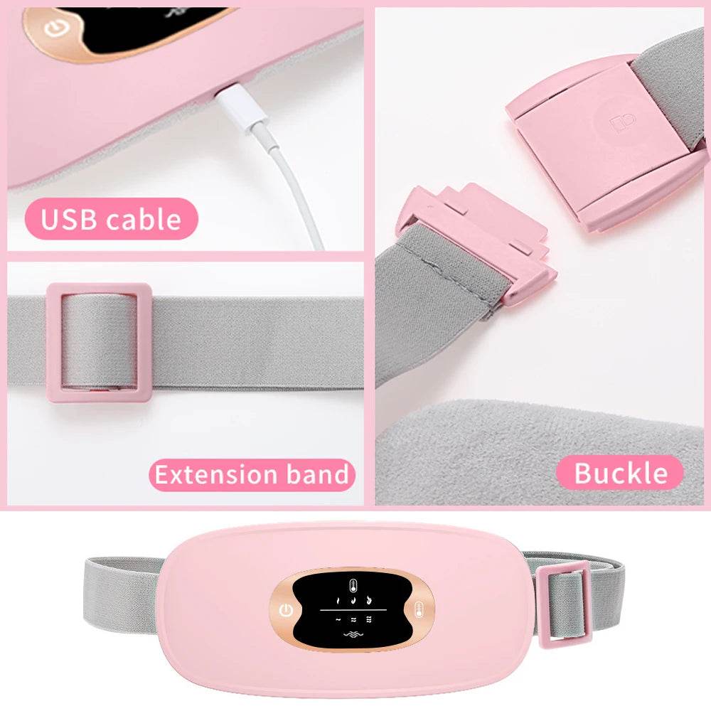 Electric Heating Menstrual Pain Relief Massage Belt - Sleep Galleria