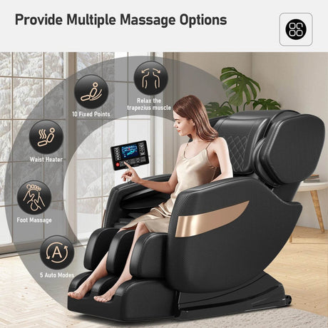 Full Body Zero-Gravity Airbag Heat Therapy Massage Chair - Omega Lifestyles