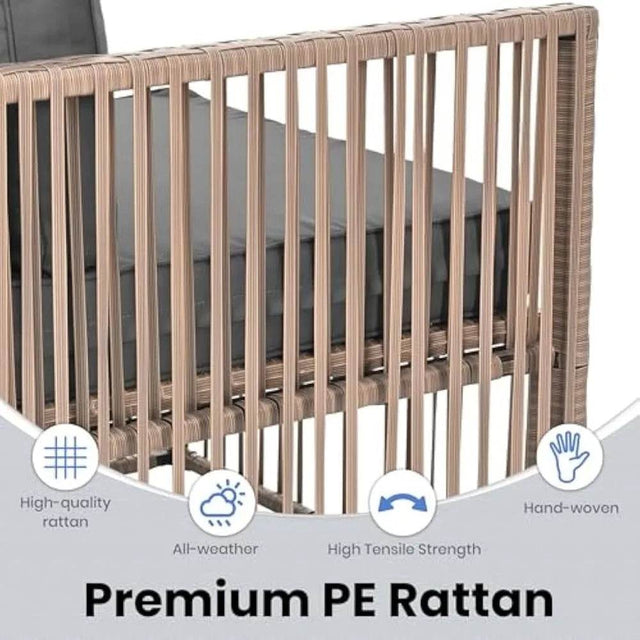 7-Piece All-Weather PE Rattan Outdoor Sectional Set - Omega Lifestyles