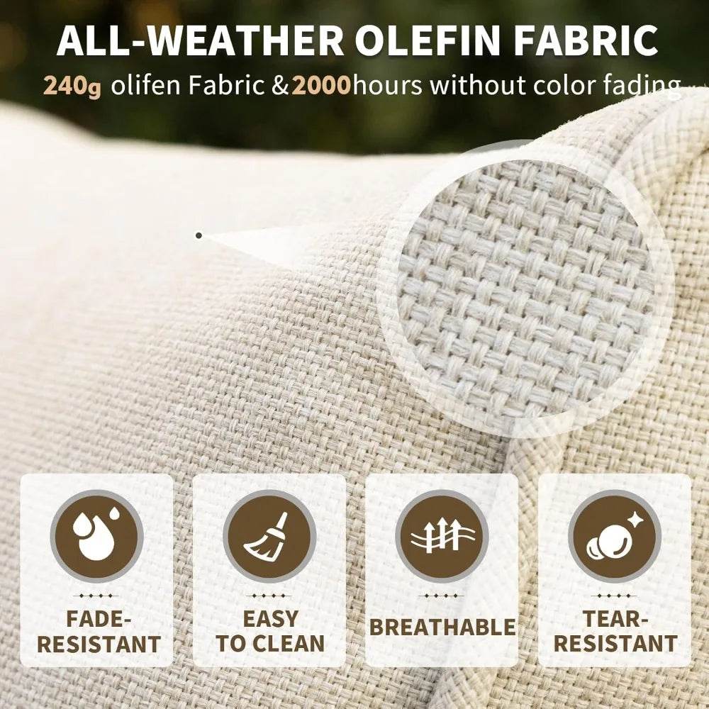 7-Piece PE Wicker Outdoor Patio Furniture Set - Omega Lifestyles